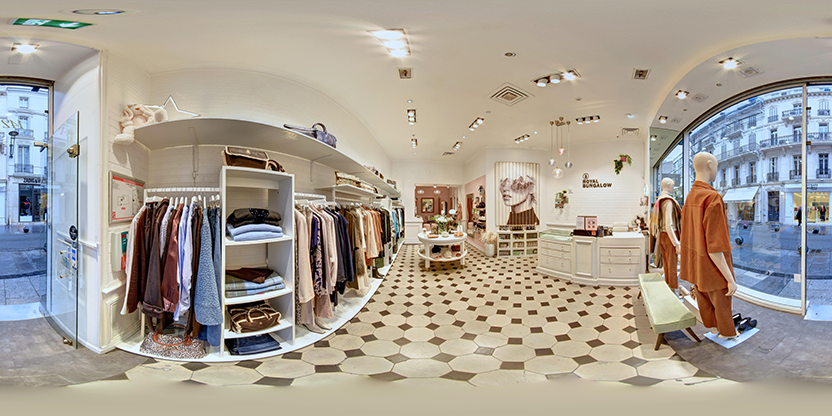 Visite virtuelle 360° de Royal Bungalow Life Store à Cannes – Magasin de vêtements – Webvisite