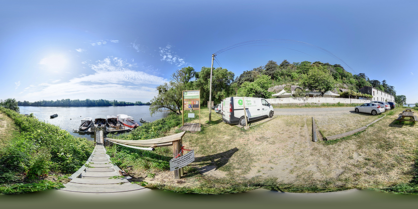 Visite virtuelle 360° de Détours en Loire à Le Cellier – Location de bateaux – Webvisite