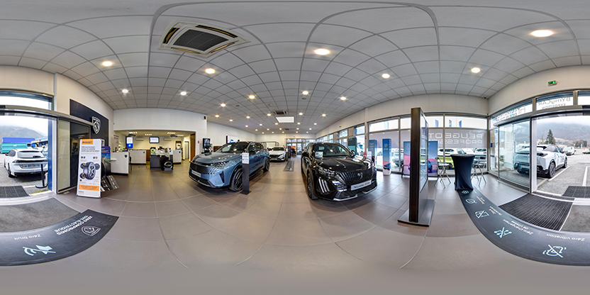 Visite virtuelle 360° de Peugeot ByMyCar Sallanches à Sallanches – Concessionnaire automobile – Webvisite