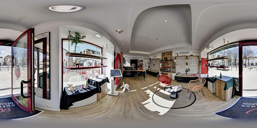 Visite virtuelle 360° de Optique Desjardin Aulnay à Aulnay – Opticien – Webvisite