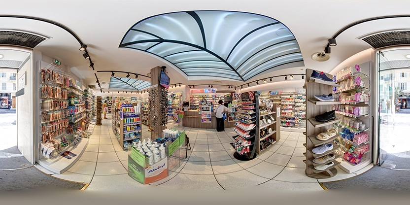 Visite virtuelle 360° de La Grande Pharmacie Principale à Nice – Pharmacie – Webvisite