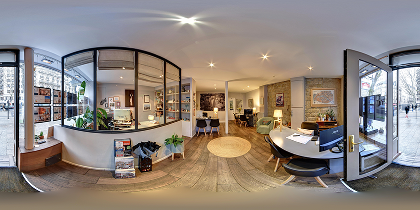 Visite virtuelle 360° de Agence immobilière Acopa Marcadet - Paris 18 à Paris – Agence immobilière – Webvisite