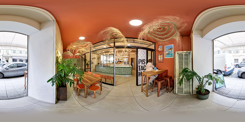 Visite virtuelle 360° de Pistache Pâtisserie Nice à Nice – Boulangerie – Webvisite