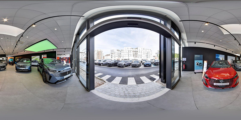 Visite virtuelle 360° de Peugeot Neubeauer - Saint-Denis à Saint-Denis – Concessionnaire automobile – Webvisite
