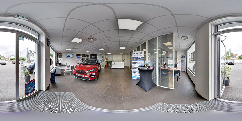 Visite virtuelle 360° de Peugeot Garage Monnier Thouaré-sur-Loire à Thouaré-sur-Loire – Concessionnaire automobile – Webvisite