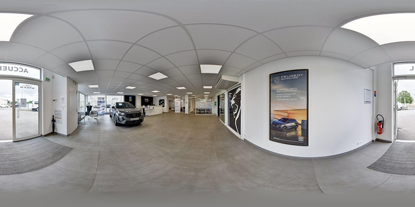 Visite virtuelle 360° de Peugeot - Garage Fidauto à Le Loroux-Bottereau – Concessionnaire automobile – Webvisite