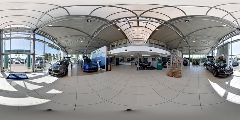 Visite virtuelle 360° de Škoda - Neubauer - Saint-Ouen l’Aumône à Saint-Ouen-l'Aumône – Concessionnaire automobile – Webvisite