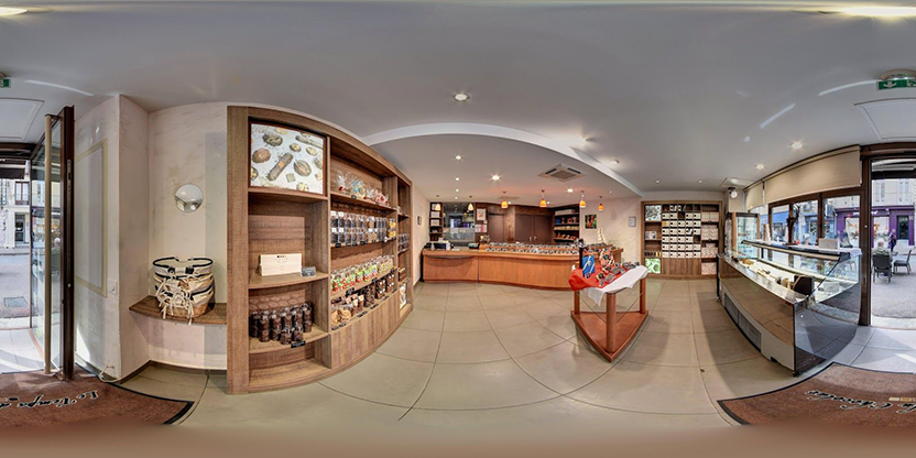 Visite virtuelle 360° de Le Temps du Chocolat à Narbonne – Chocolatier – Webvisite