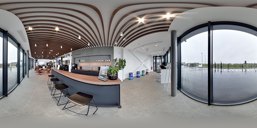 Visite virtuelle 360° de Centre Porsche Roissy Groupe Sonauto à Saint-Witz – Concessionnaire automobile – Webvisite