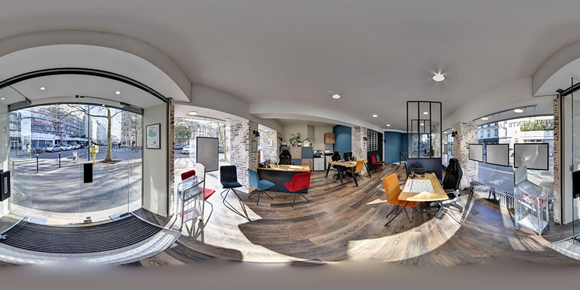 Visite virtuelle 360° de Groupe Immo Partners à Paris – Agence immobilière – Webvisite