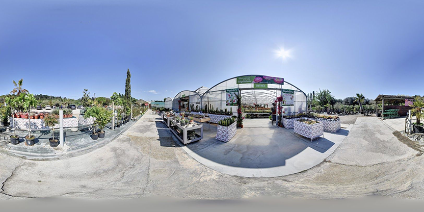 Visite virtuelle 360° de Pépinieres Camarguaises à Saint-Gilles – Jardinerie – Webvisite