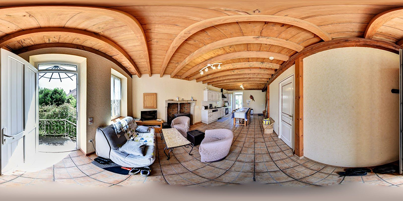 Visite virtuelle 360 de Gîte Les Codrets - 8 Personnes - Bransat
