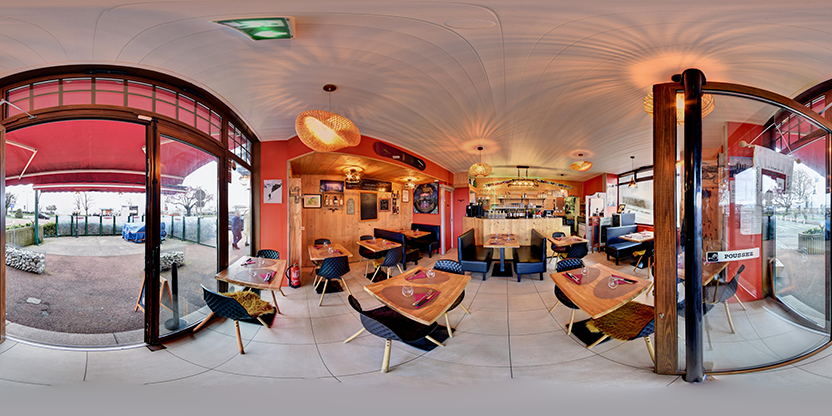 Visite virtuelle 360° de Le refuge du lac à Evian les Bains – Restaurant – Webvisite