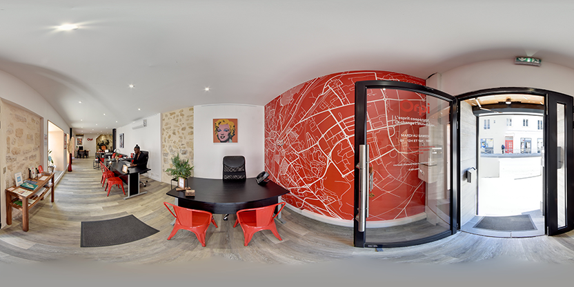 Visite virtuelle 360° de Orpi Conseil Transaction Immobilier - Saint-Ouen-l'Aumône à Saint-Ouen-l'Aumône – Agence immobilière – Webvisite