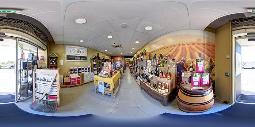 Visite virtuelle 360° de Cave Famille Sabourin à Blaye – Caviste – Webvisite
