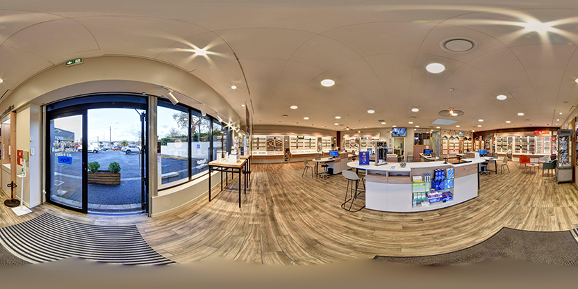 Visite virtuelle 360 de Opticien Amilly - Krys a Amilly - Webvisite