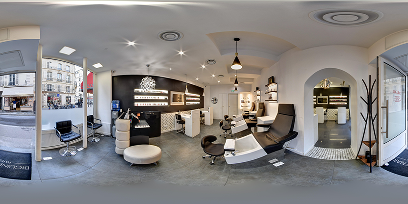 Visite virtuelle 360° de Biguine Nails à Paris – Institut de beauté – Webvisite