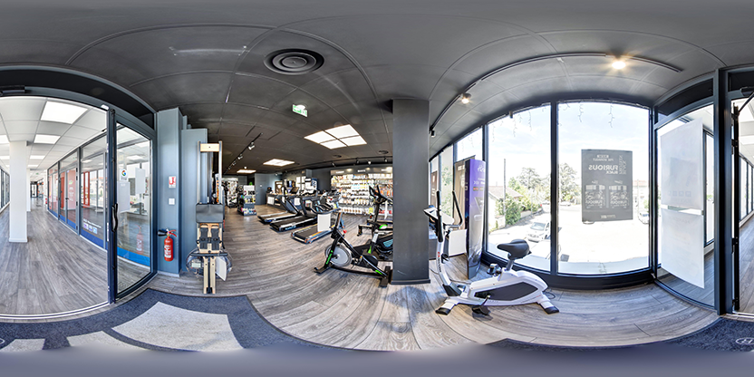 Visite virtuelle 360° de FitnessBoutique - Saint-Priest à Saint-Bonnet-de-Mure – Magasin d'articles de sports – Webvisite