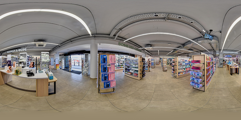 Visite virtuelle 360 de Pharmacie des Rochettes a Oyonnax en Ain - Webvisite