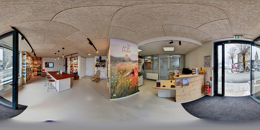 Visite virtuelle 360° de Maison de l'AOP Fin Gras du Mézenc à Chaudeyrolles – Boucherie – Webvisite
