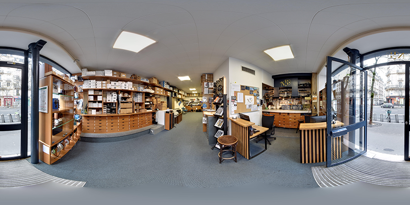 Visite virtuelle 360° de La Maison du Haut-Parleur - Paris à Paris – Magasin d'instruments de musique – Webvisite
