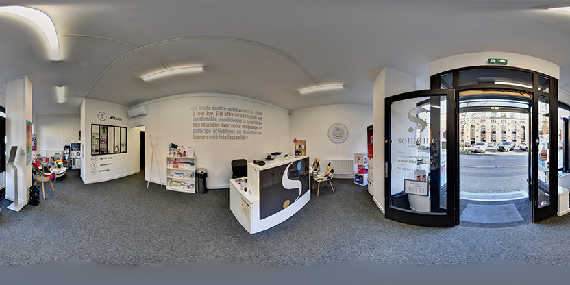 Visite virtuelle 360° de Sonance Audition - Bd de la Marne - Déborah Jakubowicz à Strasbourg – Audioprothésiste – Webvisite