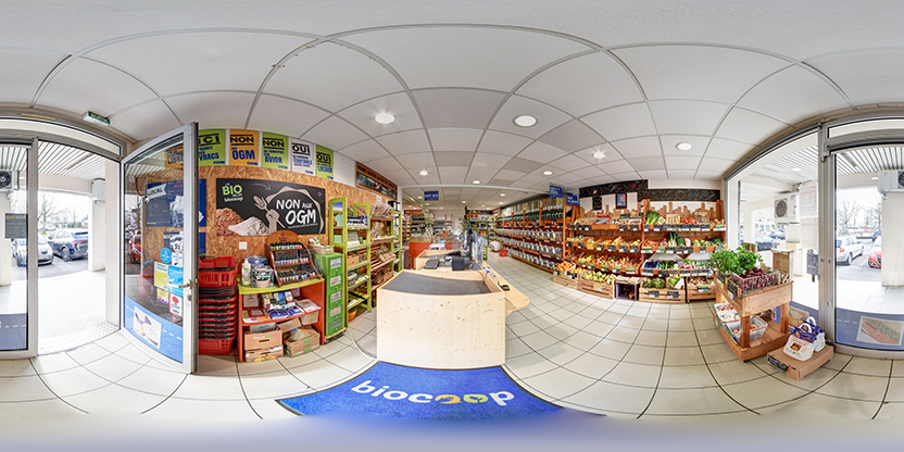 Visite virtuelle 360 de Biocoop La Primaube - Luc-la-Primaube