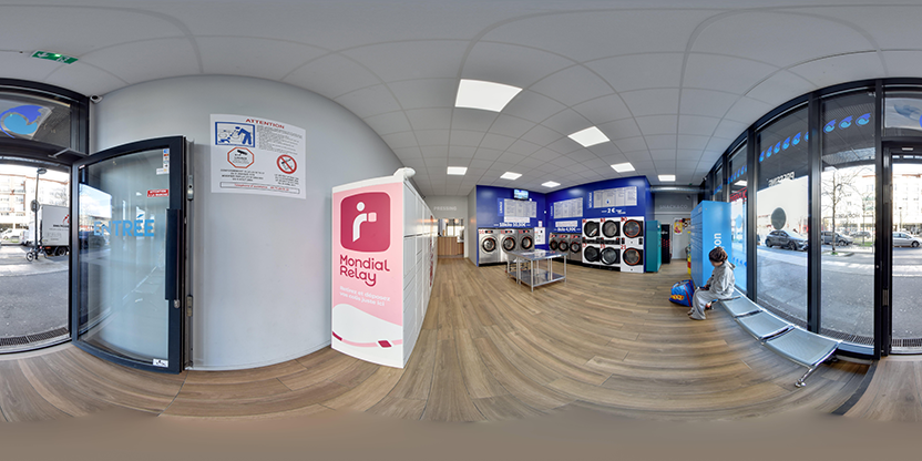 Visite virtuelle 360° de La Raie Manta Laverie Pressing à Fleury-Mérogis – Pressing – Webvisite