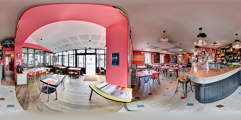 Visite virtuelle 360° de Comptoir du Loup Pendu à Rillieux-la-Pape – Restaurant – Webvisite
