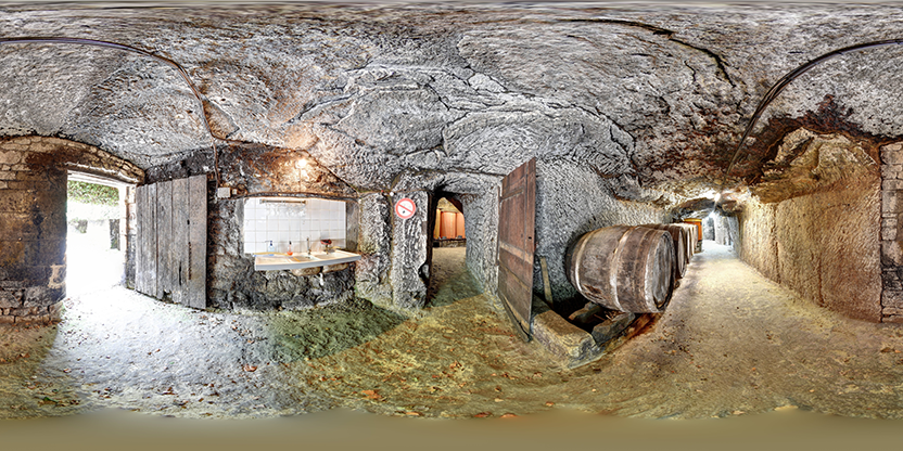 Visite virtuelle 360° de Les Caves Fortes à Les Ulmes – Vignoble – Webvisite