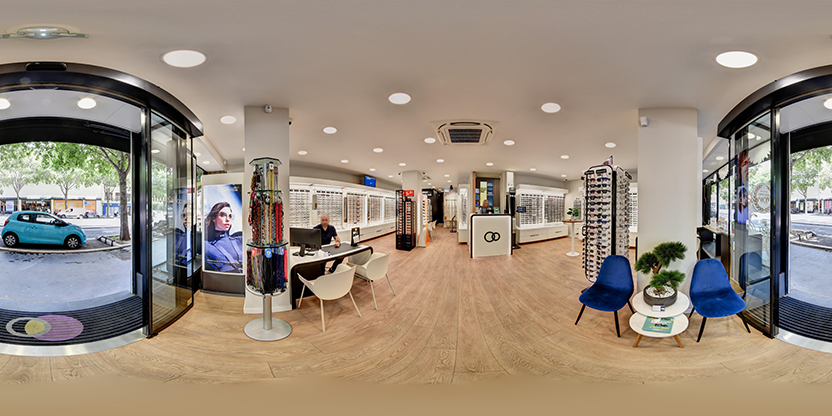 Visite virtuelle 360° de Optic 2000 - Opticien Nice - Gorbella à Nice – Opticien – Webvisite