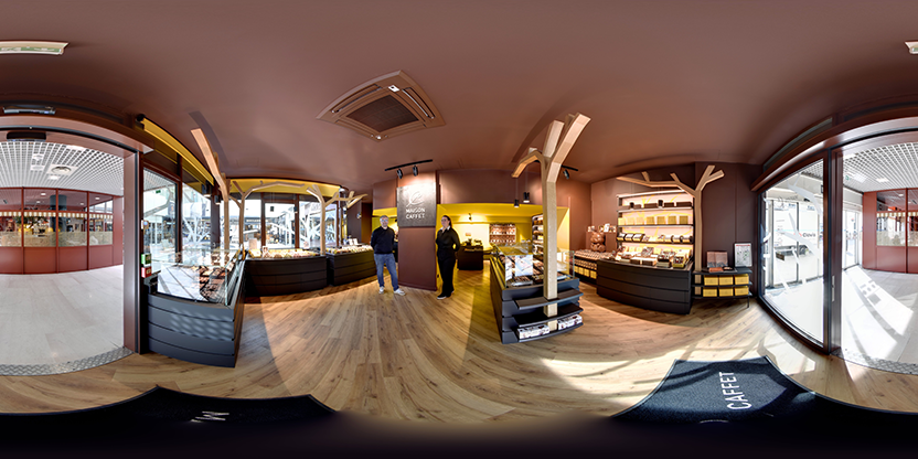 Visite virtuelle 360° de Maison Caffet à Tours – Chocolatier – Webvisite