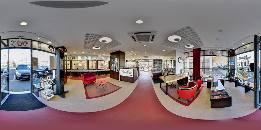 Visite virtuelle 360° de Optique et Audition Plouhinec - Optique à Charnay-lès-Mâcon – Opticien – Webvisite