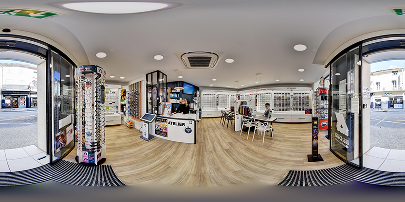 Visite virtuelle 360° de Opticien Vaison-la-Romaine - Optic 2000 à Vaison-la-Romaine – Opticien – Webvisite