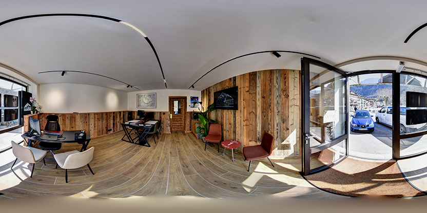 Visite virtuelle 360° de Rap Immobilier à Moûtiers – Agence immobilière – Webvisite