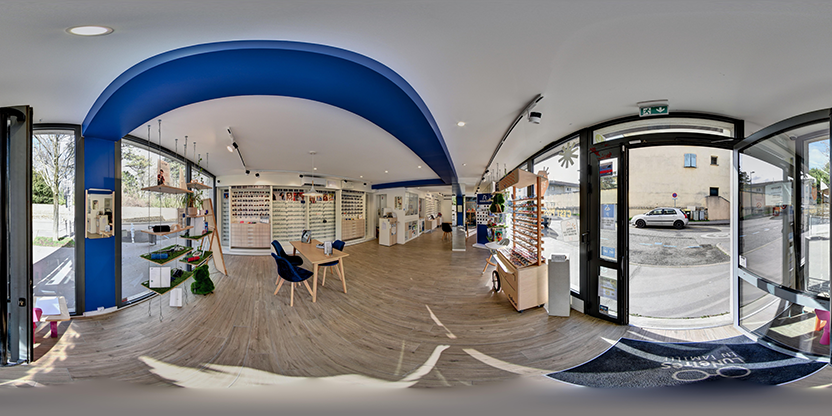 Visite virtuelle 360° de Lunettes en famille - Opticien Solaize à Solaize – Opticien – Webvisite