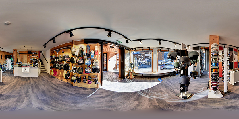 Visite virtuelle 360° de SPORT 2000 La Terche Sports - Au Schuss à Saint-Jean-d'Aulps – Location de ski – Webvisite