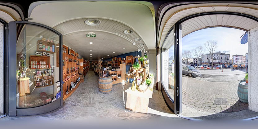Visite virtuelle 360° de Le Verre de Grappes à Pont-Saint-Esprit – Épicerie fine – Webvisite