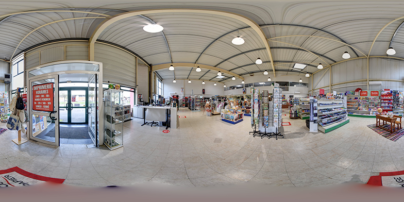 Visite virtuelle 360° de Papeterie - Imprimerie Numérique - Beaux-Arts Peiro-Caillaud à Saintes – Librairie – Webvisite