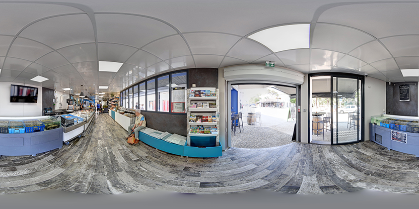 Visite virtuelle 360 de La Poissonnerie La Grière Aux Viviers De La Baie à La Tranche-sur-Mer – Poissonnerie – Webvisite