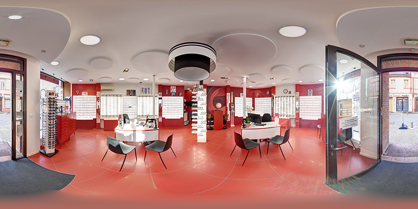 Visite virtuelle 360° de Optique Verdie à L'Isle-Jourdain – Opticien – Webvisite