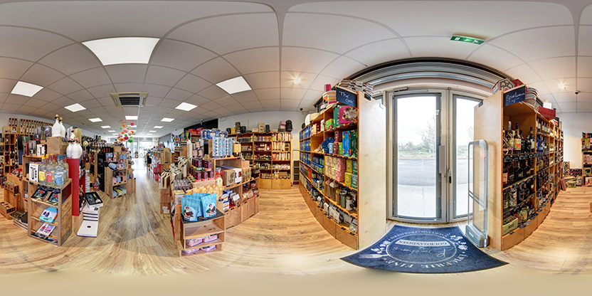 Visite virtuelle 360° de Bouchons et Gourmandises à Auch – Épicerie fine – Webvisite