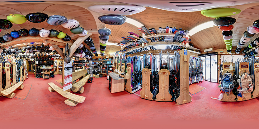 Visite virtuelle 360° de Cachat Sport Skiset à Les Houches – Magasin d'articles de sports – Webvisite