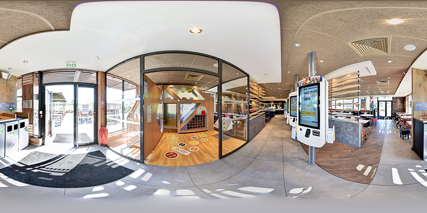 Visite virtuelle 360° de McDonald's Aurillac La Sablière à Aurillac – Restauration rapide – Webvisite