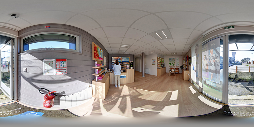 Visite virtuelle 360° de Dietplus - Morlaix à Saint-Martin-des-Champs – Boutique de produits diététiques – Webvisite