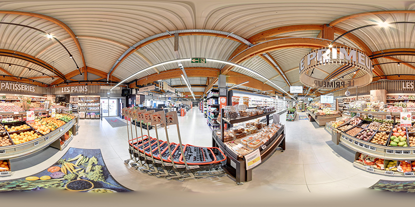 Visite virtuelle 360° de Intermarché Super - Guillestre à Guillestre – Supermarché – Webvisite