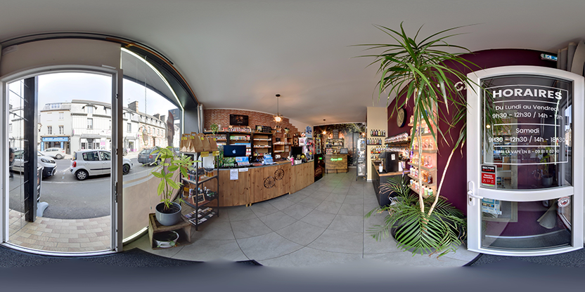 Visite virtuelle 360° de Arsène Valentin - Pontorson à Pontorson – Boutique de cigarettes électroniques – Webvisite