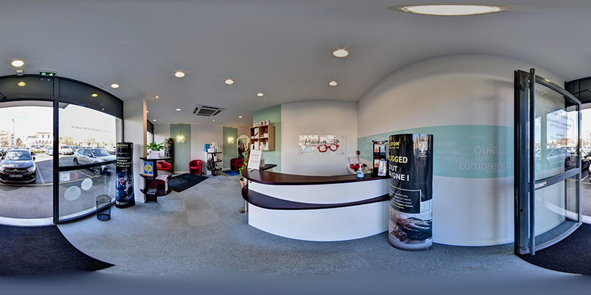 Visite virtuelle 360° de Optique et Audition Plouhinec - Audition à Charnay-lès-Mâcon – Audioprothésiste – Webvisite