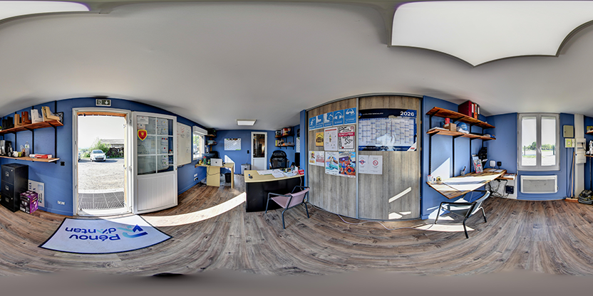Visite virtuelle 360° de Renov'd'antan - Partenaire Arcades et Baies à Égriselles-le-Bocage – Menuisier – Webvisite