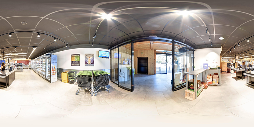 Visite virtuelle 360° de Sherpa Supermarché Bessans à Bessans – Supérette – Webvisite